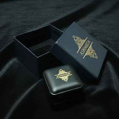AshmidA Premium Gift Packaging - Black Diamond Box Edition with Gold Logo